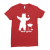 bear grills bbq funny Ladies Fitted T-Shirt