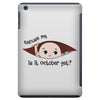 October Peeking Out Baby Boy iPad Mini