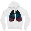 Lungs Zipper Hoodie