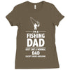 i'm a fishing dad   daddy Ladies Fitted T-Shirt