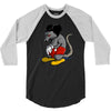 mickey rat 3/4 Sleeve Shirt