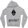 got ether ? Zipper Hoodie