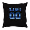 team damon salvatore Throw Pillow