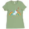 rainbow chainsaw massacre Ladies Fitted T-Shirt