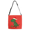 christmas dinosaur Adjustable Strap Totes
