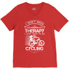 I Don't Need Therapy Just to Go Cycling V-Neck Tee