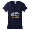 health conscious nachos Women's V-Neck T-Shirt