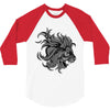lion zentangle 3/4 Sleeve Shirt