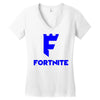 fortnite logo Women's V-Neck T-Shirt