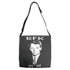 robert kennedy homage Adjustable Strap Totes