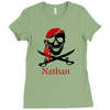 personalized pirate Ladies Fitted T-Shirt