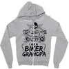 You Cant Scare Me I am Biker Grandpa Zipper Hoodie