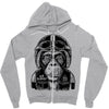monkey in the motorcycle Zipper Hoodie