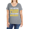 black without apology Ladies Curvy T-Shirt