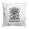 Vintage 1957 Throw Pillow