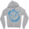 save the narwhales Zipper Hoodie