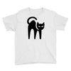 cat black Youth Tee