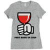 party a drink Ladies Fitted T-Shirt