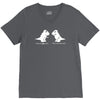 trex i love you this much V-Neck Tee