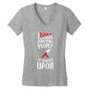 i bake because punching people is frowned upon Women's V-Neck T-Shirt