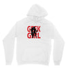 geek girl 3 4 sleeve baseball Hoodie