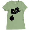 music pirate Ladies Fitted T-Shirt