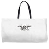 real men make girls Weekender Totes
