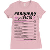 February Girl Facts Pisces Ladies Fitted T-Shirt