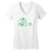 thc pot leaf molecule Women's V-Neck T-Shirt