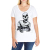 skull gamer Ladies Curvy T-Shirt