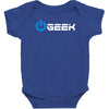 geek' (power on button) Baby Bodysuit