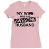 awesome husband Ladies Fitted T-Shirt