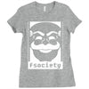 mr. robot tv series banksy fsociety Ladies Fitted T-Shirt