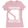Thompson High School Wrestling (Vision Quest) Ladies Fitted T-Shirt