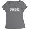 trust me, i'm with the band   musician rockband guitar bass jam tee Women's Triblend Scoop T-shirt