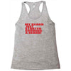 beard jus started Racerback Tank
