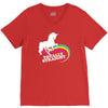 totally straight funny rainbow unicorn gay pride novelty fashion V-Neck Tee