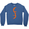 helix of heroes funny retro sci fi superhero symbol cool logo Crewneck Sweatshirt