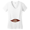 August Peeking Out Baby Boy Women's V-Neck T-Shirt
