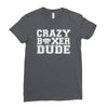 crazy boxer dude Ladies Fitted T-Shirt