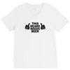 beard t shirt funny t shirt beer tshirt cool shirt mens tshirt austin V-Neck Tee