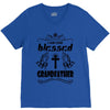 I Am One Blessed Grandfather V-Neck Tee