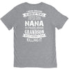 Super Cool Nana Of A Freaking Awesome Grandson V-Neck Tee