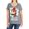 let it snow Ladies Curvy T-Shirt