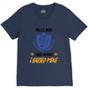 police mom  i rised mine V-Neck Tee