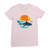 Daddy Shark Ladies Fitted T-Shirt