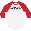 vodka water for happy people t shirt s m l xl 2xl 3xl funny beer keg c 3/4 Sleeve Shirt