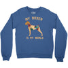 my boxer is my world Crewneck Sweatshirt