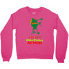 hot grill on grill action Crewneck Sweatshirt