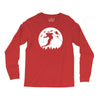 skiier moon moonlight silhouett Long Sleeve Shirts